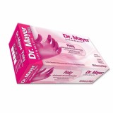 Manusi Nitril Dr. Mayer XS Roz, Fara Pudra, 100 Bucati, Examinare, Protectie Alergii, Texturate