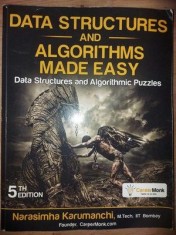 Data structures and algotithms made easy- Narasimha Karumanchi