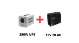 Qoltec Alimentare ne&icirc;ntreruptibilă pentru pompe de circulație 350W + acumulator 20Ah