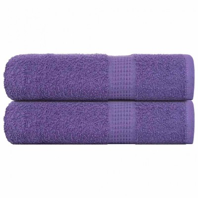 vidaXL Prosoape de duș 2 buc Violet 70x140 cm 360 g/m&amp;sup2; 100% bumbac 136881 foto