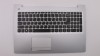 Carcasa superioara cu tastatura palmrest Laptop, Lenovo, Ideapad 510-15IKB Type 80SV, AP10T000550, iluminata, alba, layout US
