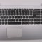 Carcasa superioara cu tastatura palmrest Laptop, Lenovo, Ideapad 510-15IKB Type 80SV, AP10T000550, iluminata, alba, layout US