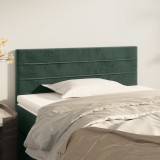 Cumpara ieftin Tăblie de pat, verde &icirc;nchis, 90x5x78/88 cm, catifea