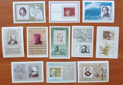 DDR-&amp;#039;&amp;#039;PESONALITATI COLEBRE&amp;#039;&amp;#039;-Lot de 12 colite dif.--MNH NESTAMP. -Calitate EXTRA foto