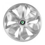 Set 4 Capace Roti Roco Gri R16, pentru Skoda