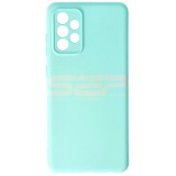 Husa Silicon Pastel Mint Samsung Galaxy A72, High Copy, Protectie Camera