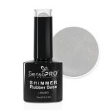 Cumpara ieftin Shimmer Rubber Base SensoPRO Milano - #23 Natural Ivory, 10ml
