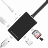 Adaptor C-Type USB 3.0 , 4K HDMI HD, port USB 3.0, slot SD pentru MacBook YC-210, Generic