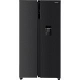 Side by side Heinner HSBS-HM592NFDXWDE++, Total No Frost, 592 l, Functie Smart, Dozator de apa, Inox, Clasa E