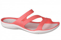 Papuci flip-flop Crocs W Swiftwater Sandals 203998-6SL portocale foto