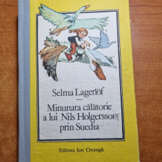 carte pentru copii - minunata calatorie a lui nils holgersson prin suedia - 1990