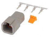 Conector DTP 4-Pin Tată Crimpat pe Cablu
