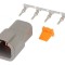 Conector DTP 4-Pin Tată Crimpat pe Cablu
