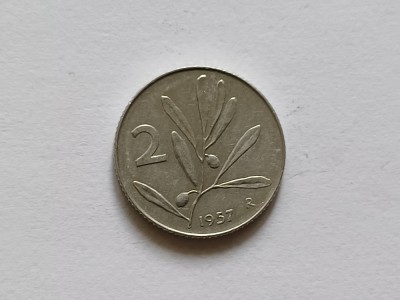 Italia -2 lira 1957 foto