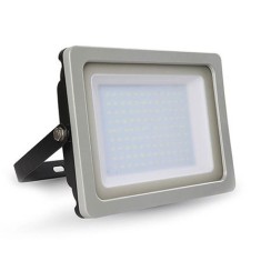 Proiector 100W LED alb 4000K slim gri-negru IP65