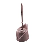 Cumpara ieftin Perie WC cu suport, din plastic, Y440, roz