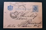 Carte Poștală Ilustrată Clasic 1895 Sulina către București Librăria Steinberg / Carol I 5 Bani Circulată - A006