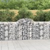 VidaXL Coșuri gabion arcuite 14 buc, 200x50x100/120cm, fier galvanizat