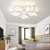 Lustra LED cu telecomanda TULIP, 73W, 5 Petale, lumina Rece/Calda/Neutra, Dimabila, Alb, Alessandro DESIGN