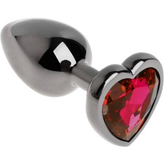 Dop Anal Dark Anal Plug Small, Heart Shape, Rosu, Guilty Toys