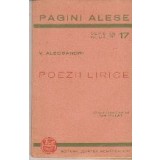 Pagini Alese, Nr. 17. Poezii Lirice - V. Alecsandri