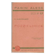 Pagini Alese, Nr. 17. Poezii Lirice - V. Alecsandri