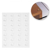 Capace Autocolante din Silicon, Set 28 Bucăți, Transparent, 8mm