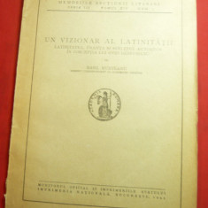 Bazil Munteanu - Un vizionar al Latinitatii- Ovid Densusianu - Ed.1945 ,59pag