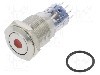 Intrerupator anti-vandalism, ON-(ON), &Oslash;16.2mm, BULGIN, MP0045/1D1RD220S