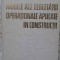 MODELE ALE CERCETARII OPERATIONALE APLICATE IN CONSTRUCTII-M. RAFIROIU-216480