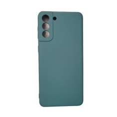 Husa silicon cu protectie si microfibra Samsung S21 Plus Verde Smarald