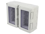 Carcasă modulară IP55 gri GEWISS GW27051 Nr. 8 27 COMBI