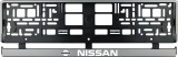 Cumpara ieftin Set 2 bucati, suport numar inmatriculare argintiu Nissan, Autohelix MSA