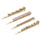 Agrafe de Par, 4 Modele, Aurii, Strass, Set 4 Bucăți, 6 cm