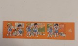 DD- Semn de carte vechi, calendar 1983-1984, cu pionieri elevi care recicleaza