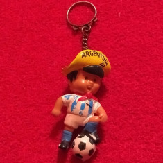 Breloc fotbal (vechi) - Mascota "GAUCHITO" ARGENTINA (CM 1978)