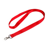 Snur textil cu carabina Crisalida, pentru legitimatie, ecuson sau chei, 1,9 x 55 cm, Rosu