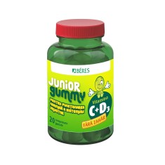 Supliment alimentar Vitamina C + D3 Junior Gummy, Beres, 20 comprimate gumate