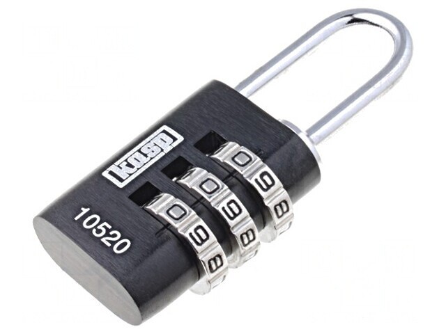 Lacăt cu cifru aluminiu 22mm