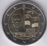 LUXEMBURG moneda 2 euro comemorativ 2022_Drapel, UNC