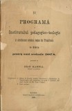 1654SPN IV Programă a Institutului pedagogico-teologic al archidiecesei ortodoxe rom&acirc;ne din Transilvania ... 1887/8 Ioan Hannia 1888 Sibiu anuar