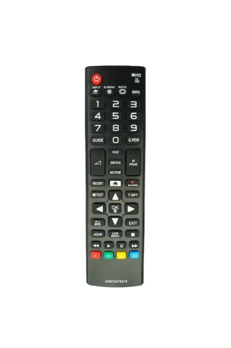 Telecomanda pentru LCD Smart LG AKB74475472, neagra + Suport pentru telecomanda, ElectriX, negru