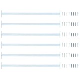 vidaXL Bară de siguranță ajustabilă pentru fereastră 6 pcs Argintiu 42028275