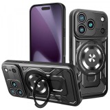 Husa pentru Apple iPhone 17 Pro, Techsuit, RuggedCam, Neagra