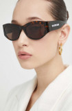 Cumpara ieftin Balenciaga ochelari de soare femei, culoarea maro, BB0330SK