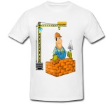 Tricou &quot; Animated construction worker &quot;