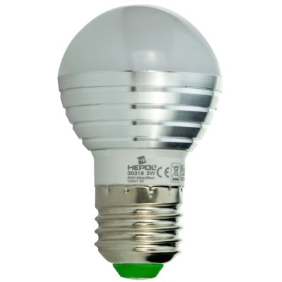 Bec LED color Hepol mini E27 3W lumina RGB + telecomanda, dimabil foto