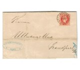 Austria 1868 - Plic circulat Wien - Frankfurt am Main