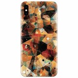 Husa silicon pentru Apple Iphone X, Abstract Triangles Connected Lines