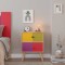 Noptiera Adore Rainbow, 2 sertare, Rainbow Multicolor, 44 x 66 x 44 cm